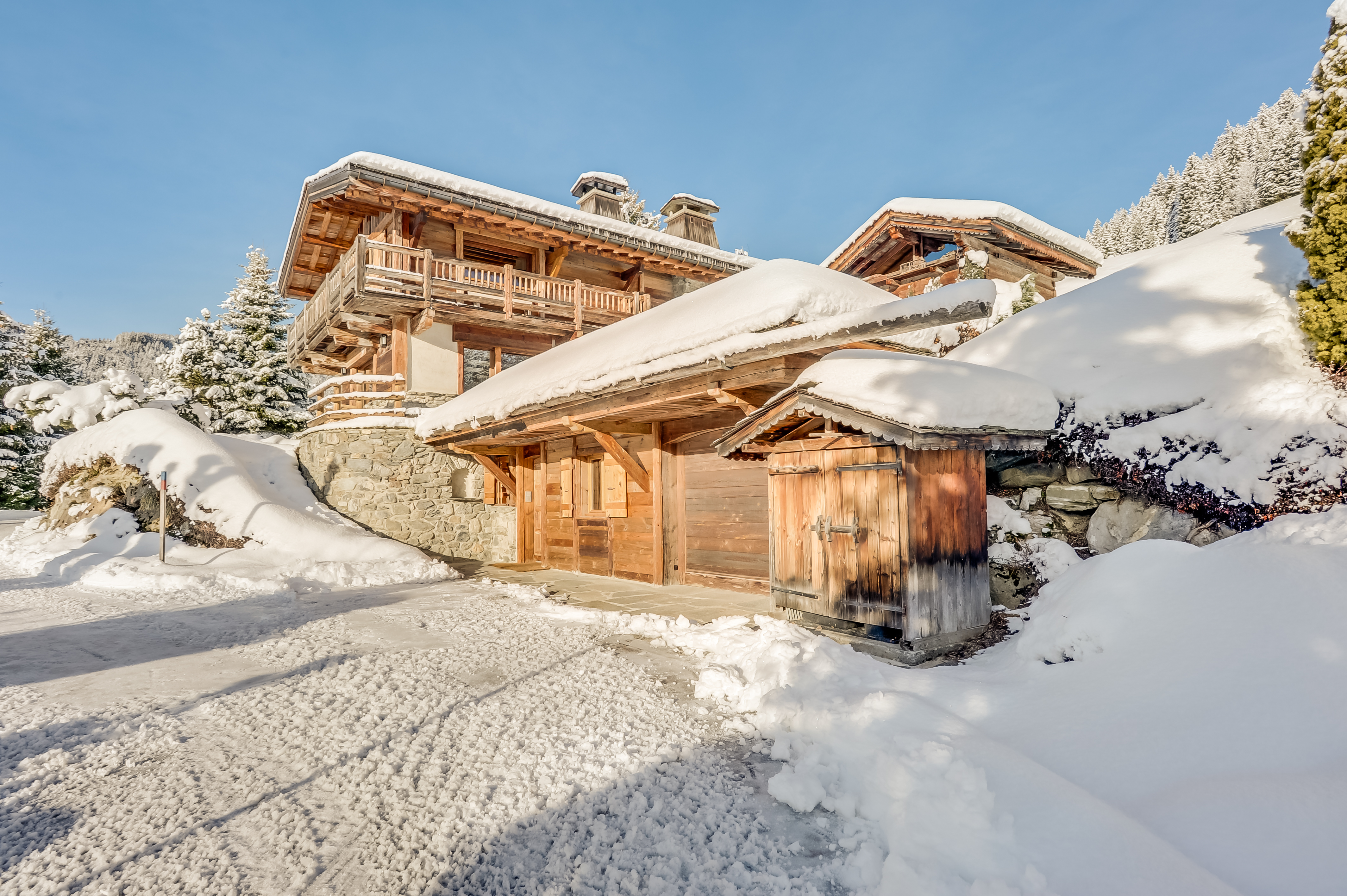 L'arrivée au chalet