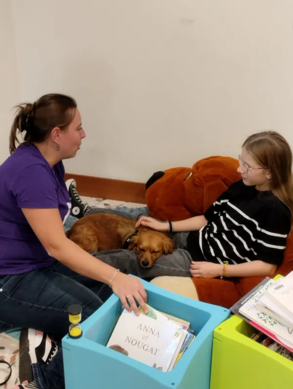 Lire avec le chien à Seynod_Annecy