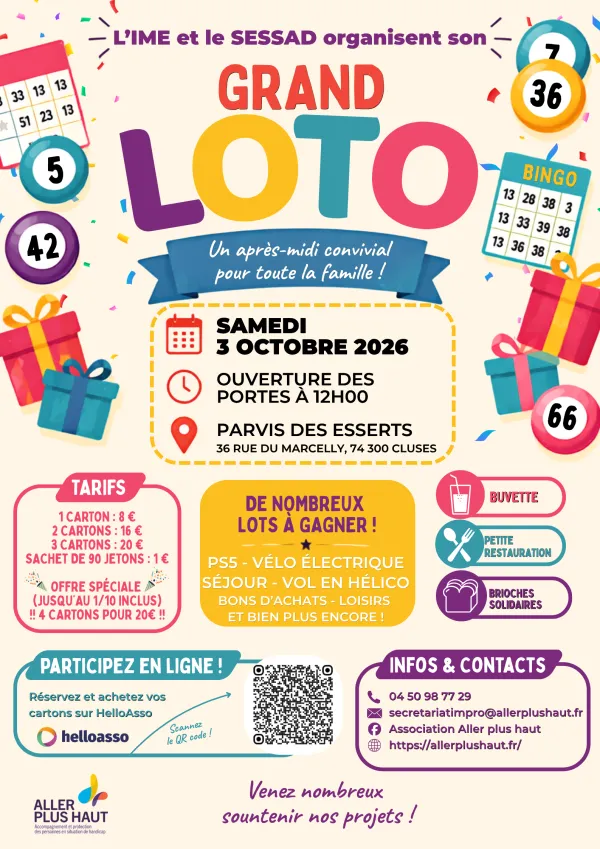 Loto de l'IME et du SESSAD de Cluses
