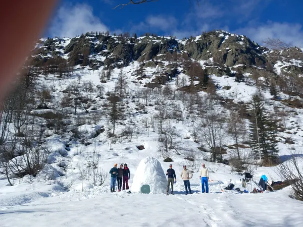 Atelier construction d'igloo