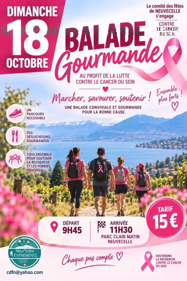 Balade gourmande pour Octobre Rose