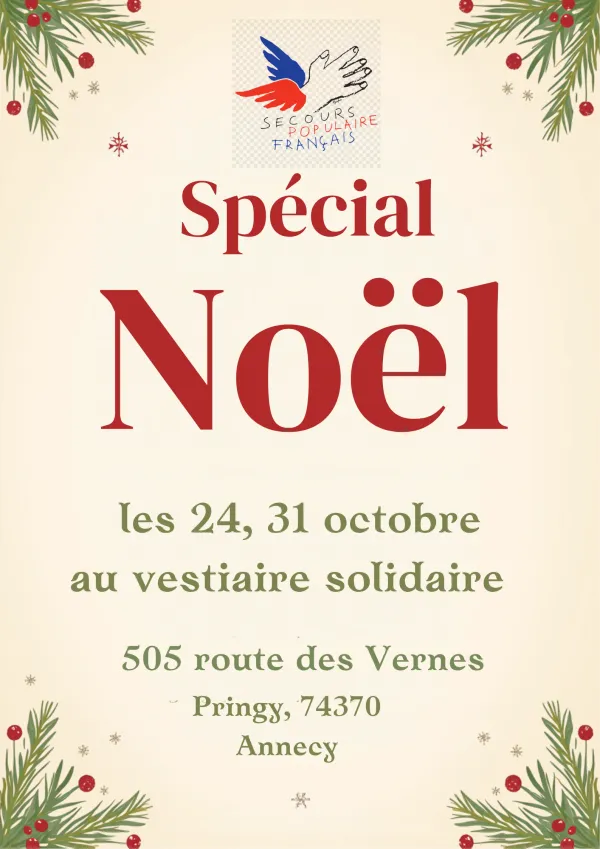 Braderie solidaire spéciale Noël