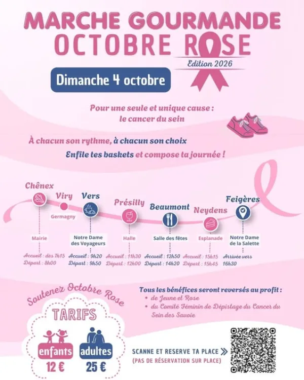 Marche gourmande Octobre Rose