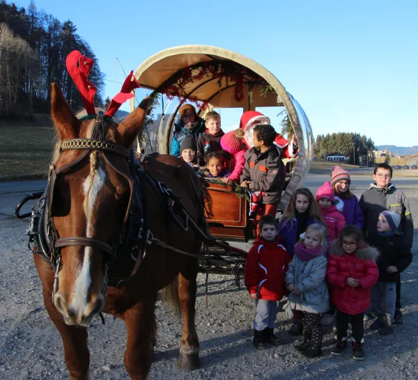 Passage du Père Noël à Bellevaux
