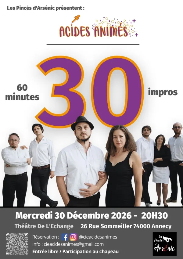 Théâtre d'improvisation : 30 impros chrono
