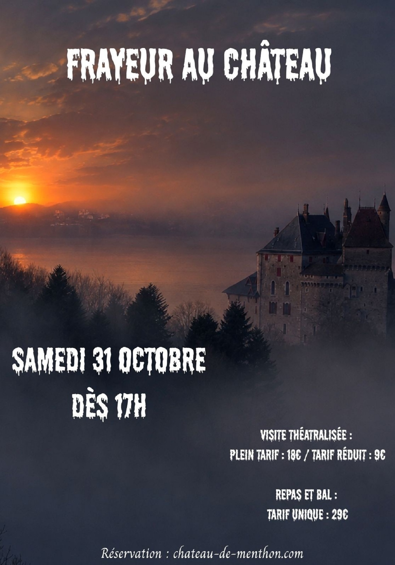 Frayeur au Château à Menthon-Saint-Bernard