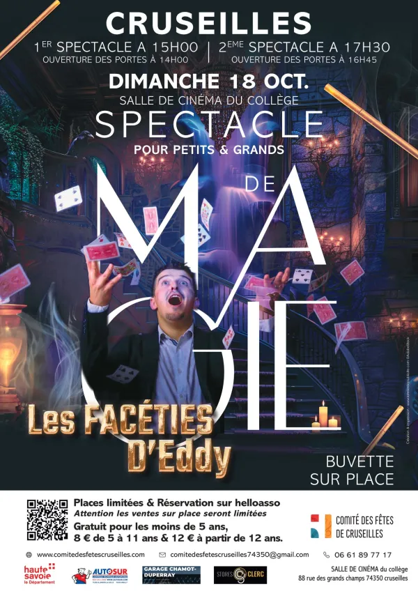 Spectacle de magie à Cruseilles : Les Facéties d’Eddy