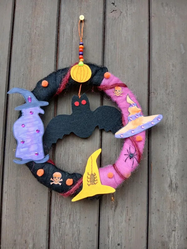 Atelier créatif : couronne d’Halloween