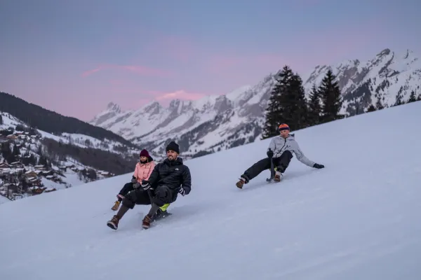 Descente en Yooner avec Évolution 2_La Clusaz