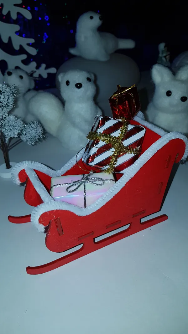 Place �� Noël : atelier créatif : fabrication de traîneau du Père Noël_Le Grand-Bornand