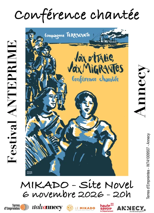Conférence chantée sur l'émigration italienne "Voix d'Italie, voix migrantes"
