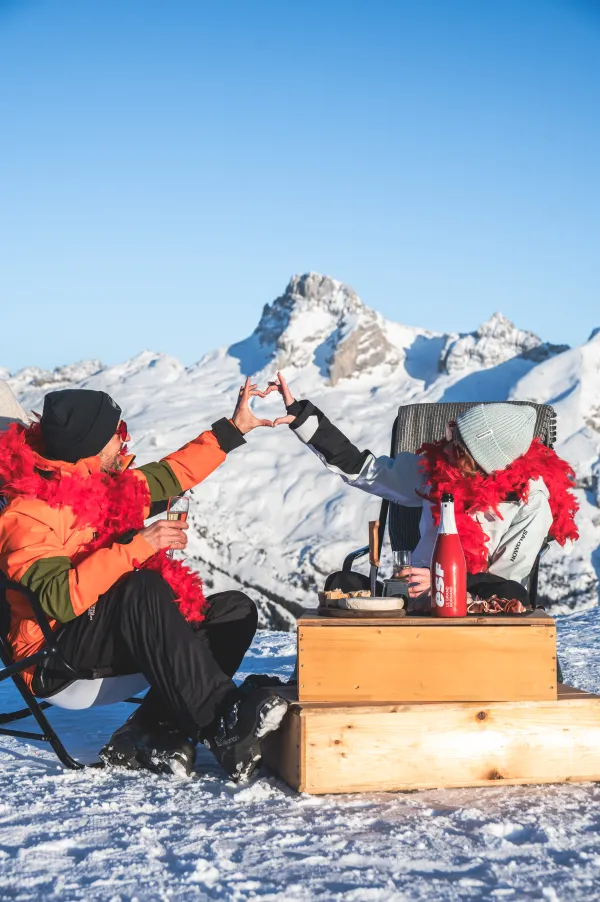 Saint Valentin : l'amour sur les pistes !