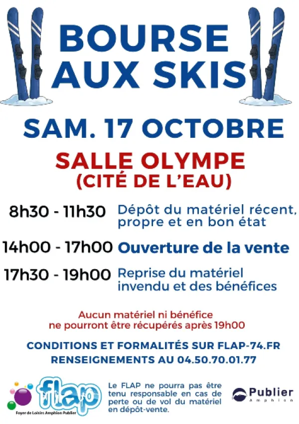 Bourse aux skis - FLAP Amphion-Publier