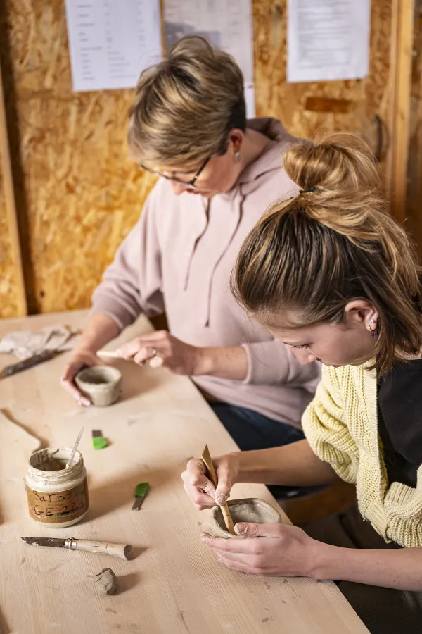 Atelier de poterie parent-enfant