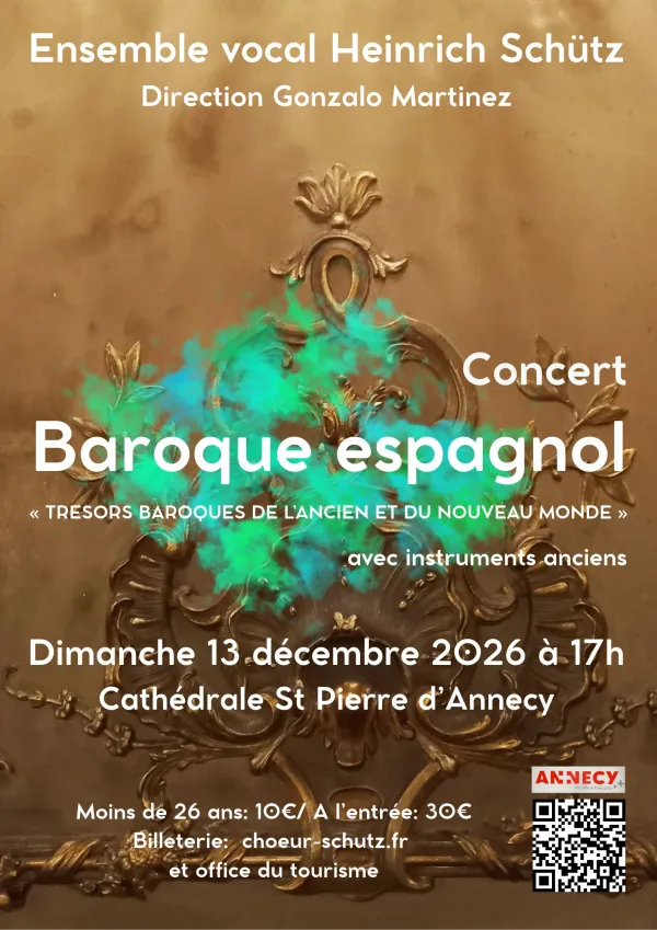 Concert : Baroque espagnol - trésors baroques de l'Ancien et du Nouveau Monde