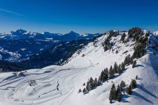 Piste verte : Le lac