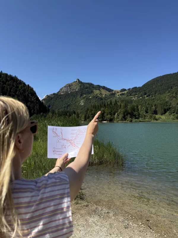 Le lieu du départ du glissement de terrain