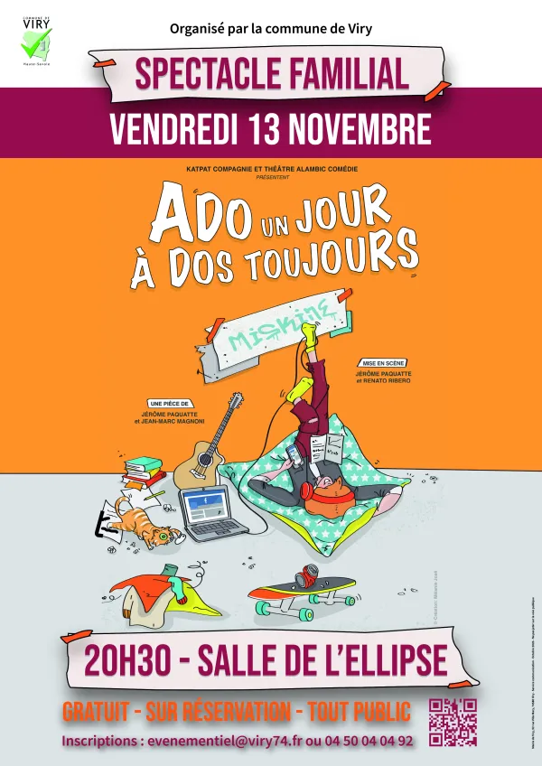 Spectacle "Ado un jour, à dos toujours"