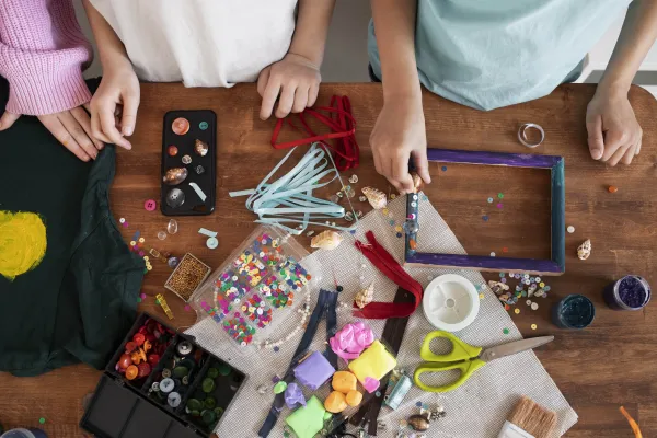Atelier créatif au parc de loisirs du Pontet