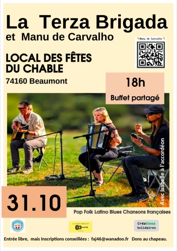 Concert Terza Brigada et Manu de Carvalho