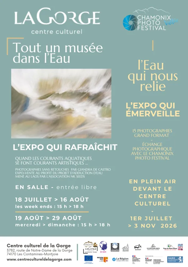 Exposition "Tout un musée dans l'Eau" au Centre Culturel de la Gorge