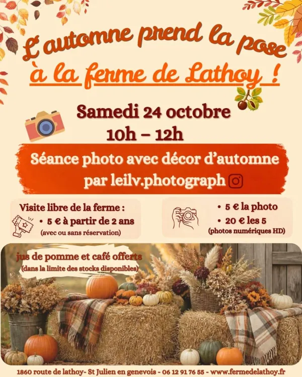 L'automne prend la pose à la ferme de Lathoy