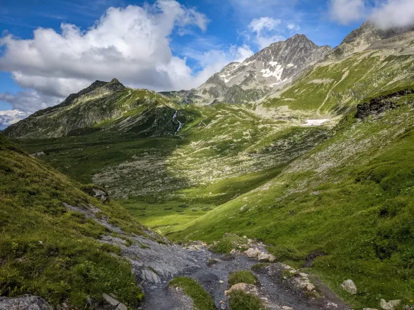 Randonnée Col du Bonhomme aux Contamines Montjoie dans la réserve naturelle