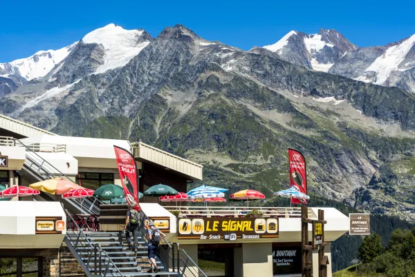 Restaurant en altitude aux Contamines Montjoie