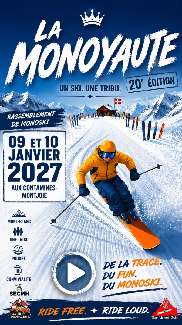 Monoyaute : rassemblement de monoski