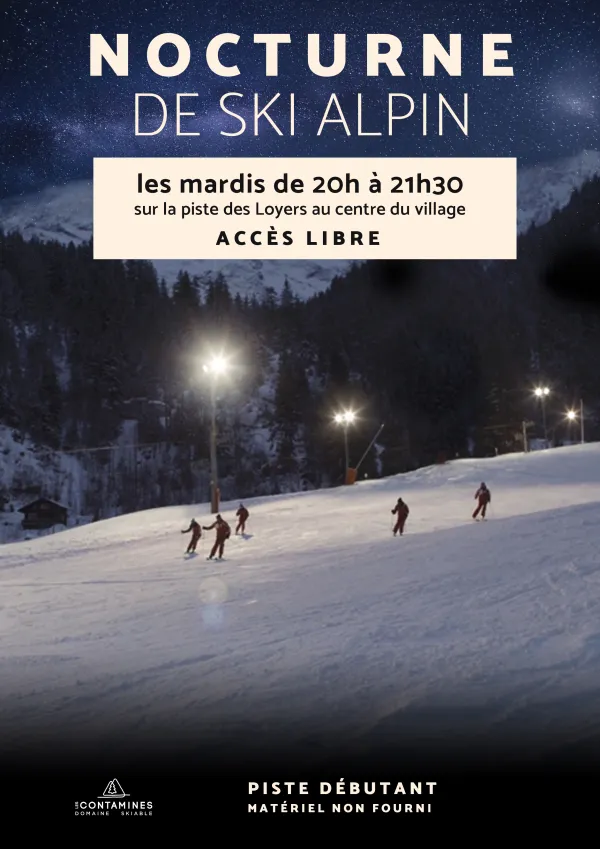 Nocturne de ski alpin