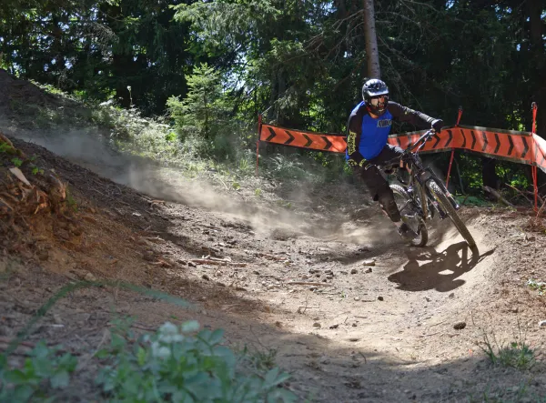Piste de descente VTT Les Clarines