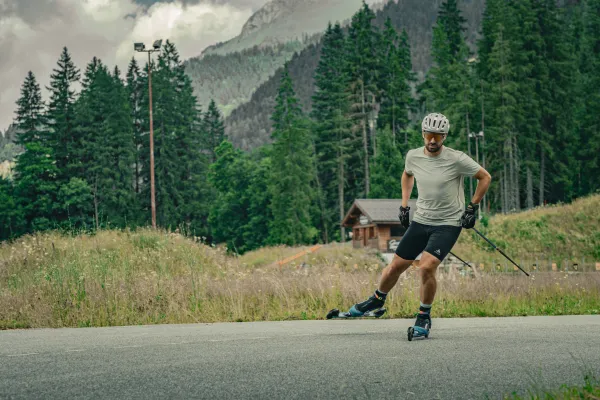 Piste de ski-roues et de roller