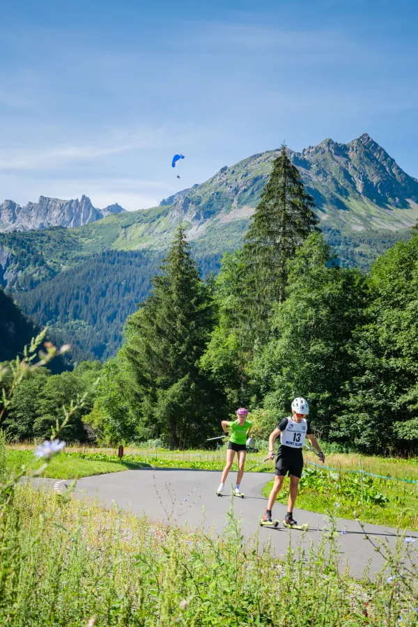 Ski roue avec Alpinum aux Contamines Montjoie