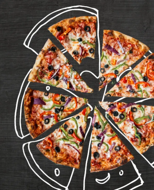 Pizzas au feu de bois à emporter