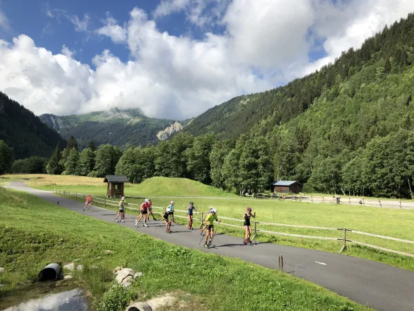 Ski roue avec Alpinum aux Contamines Montjoie
