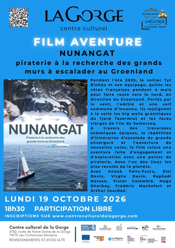 Projection du film d'aventure "Nunangat" au Centre Culturel de la Gorge