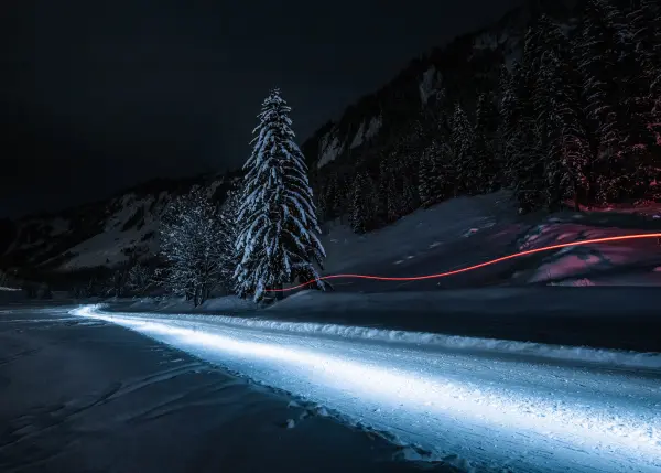 Ski Nordique en nocturne Le Grand-Bornand