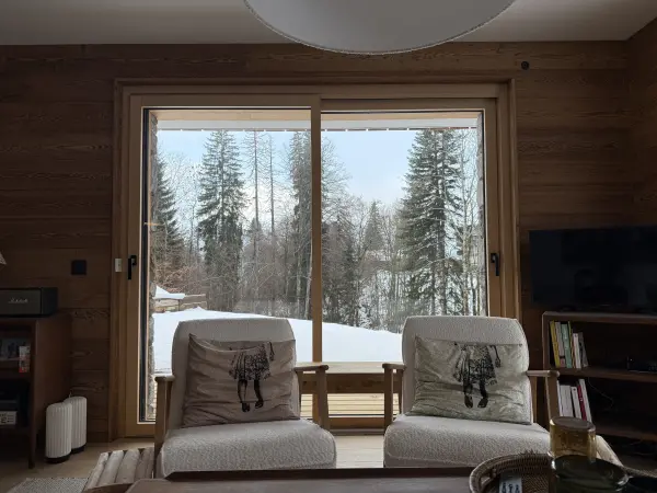 Salon vue hiver