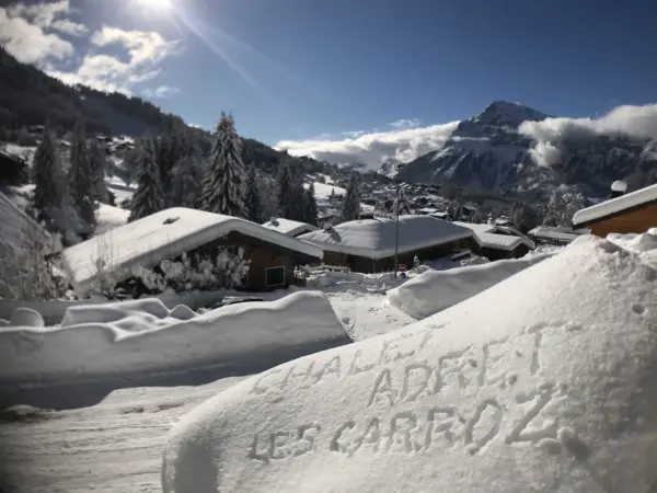 Vue terrasse hiver
