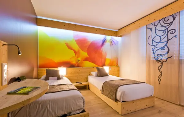 Chambre Twin hotel La Croix de Savoie