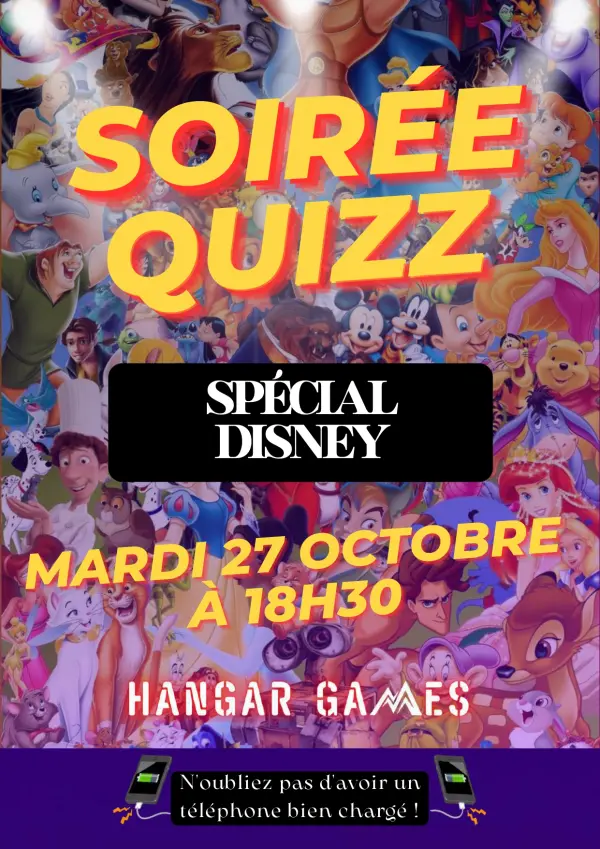 Quiz "Disney" au Hangar Games