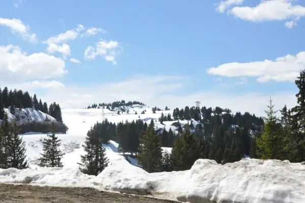 Col de Pierre Carrée vers la Pointe de l'Arbaron