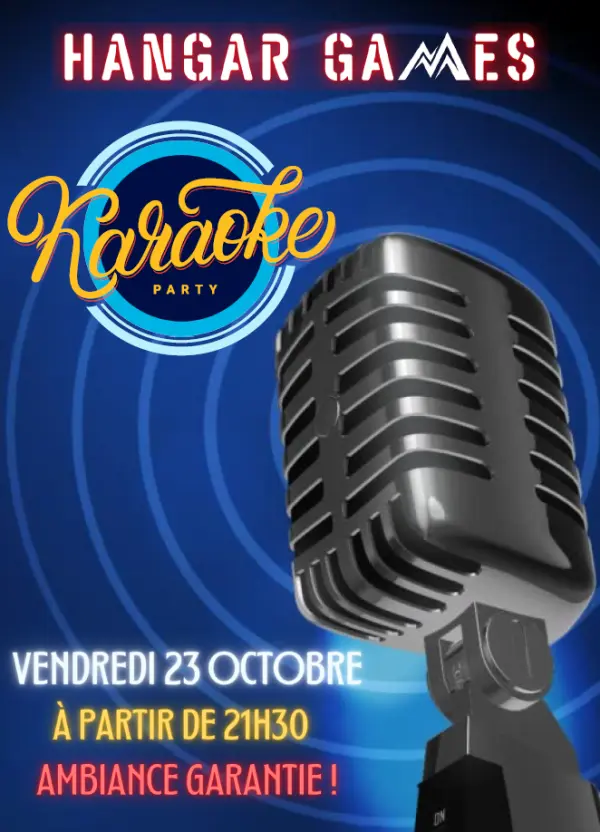 Soirée karaoké au Hangar Games