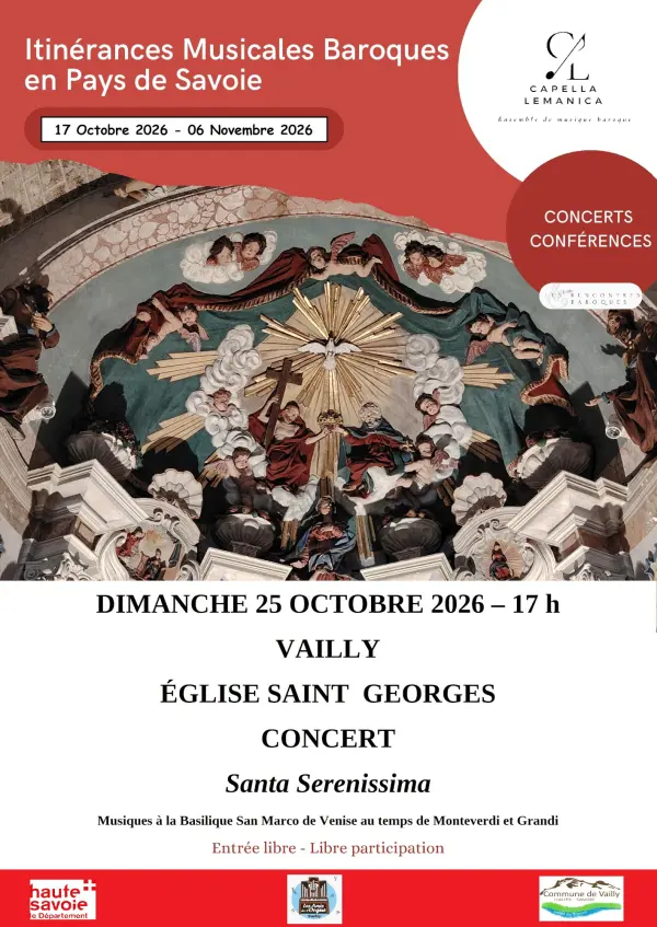Concert « Santa Serenissima – Musiques à la Basilique San Marco de Venise à l’aube du XVIIᵉ siècle »