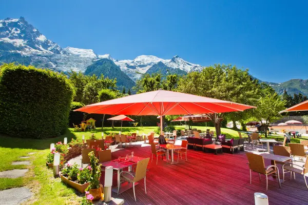 terrasse hôtel aiguille du midi