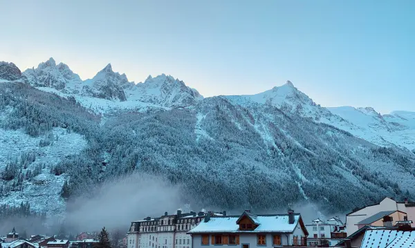 Vue balcon sud matin hiver