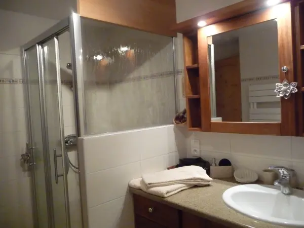 Appartement Mémé Rosa - CHAMEL Salle de bain cabine douche