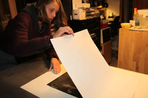 Impression sur papier pur chiffon