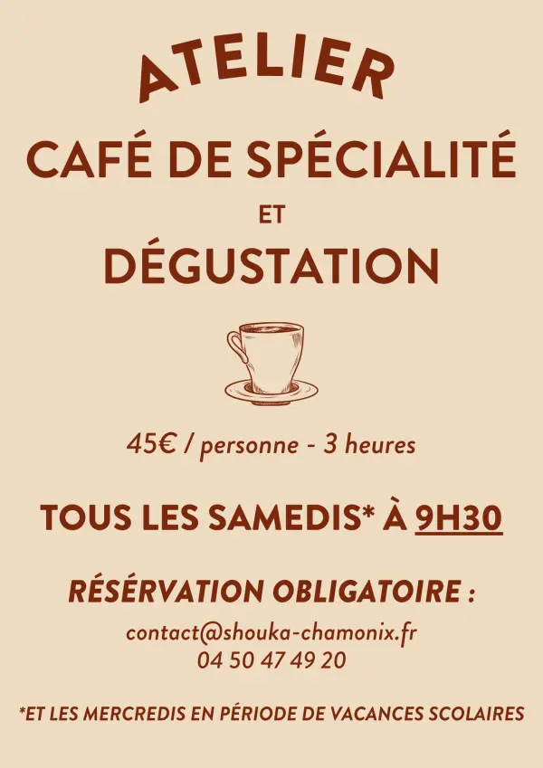 Atelier découverte du café de spécialité et dégustation - Shouka