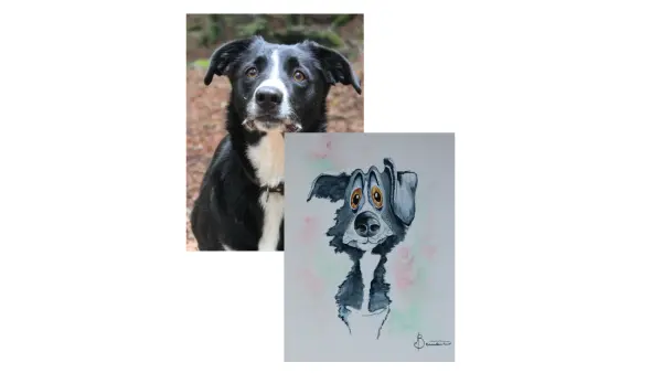 Joelle Bernard caricature chien